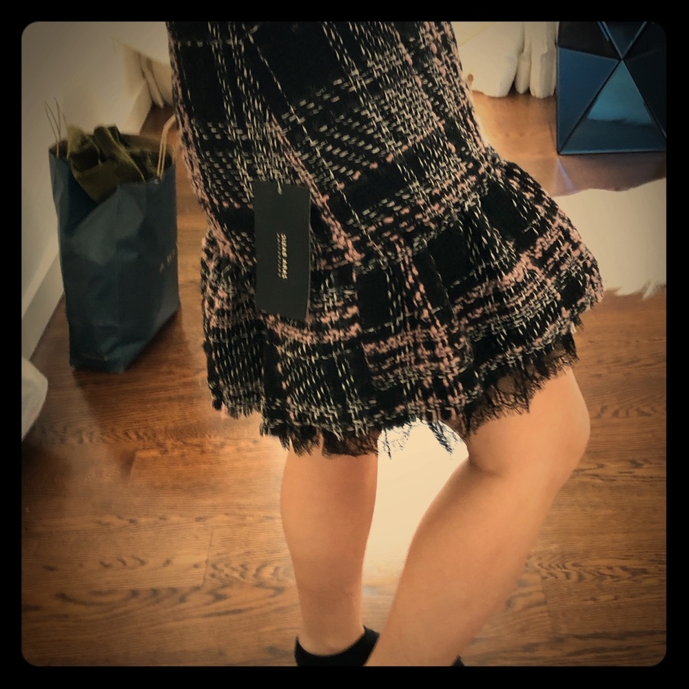Zara lace and pleaded skirt